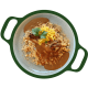 Drumstick, satesaus en nasi (Halal)