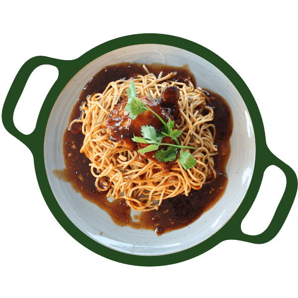 Kip karbonade met Surinaamse bami (Halal)