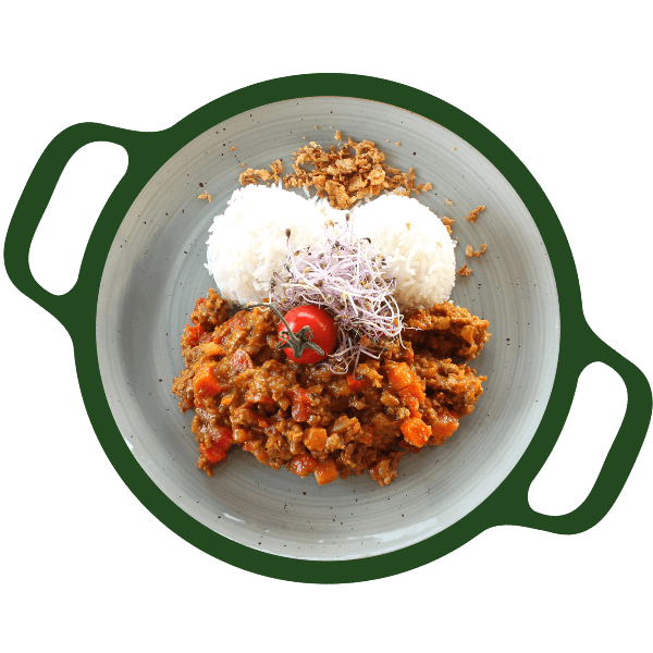Kofta khodra met rijst (Halal)