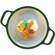Drumstick, Surinaamse spitskool en rijst (Halal)
