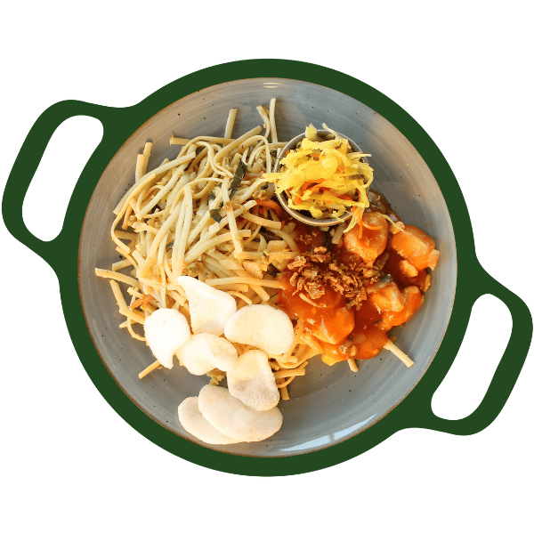 Foe yong hai met bami goreng (Vega)