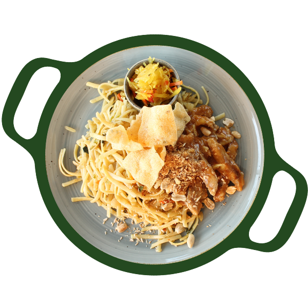 Babi pangang met bami goreng