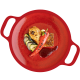 Kipstrudel, veenbessensaus, groentemix en roseval aardappelen (NA)