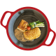 Vegetarische cordon bleu, pepersaus, bonenmelange en aardappelgratin (Vega)