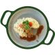 Slavink, spitskool met saus en puree (NA)