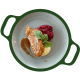 Hamlap, rode bieten met appel en puree (NA)